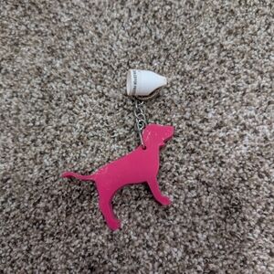 Pink Dog Keychain